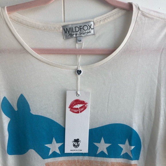 NWT Wildfox Democrat Donkey Tee - Picture 3 of 5
